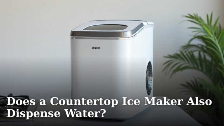 Does a Countertop Ice Maker Also Dispense Water?