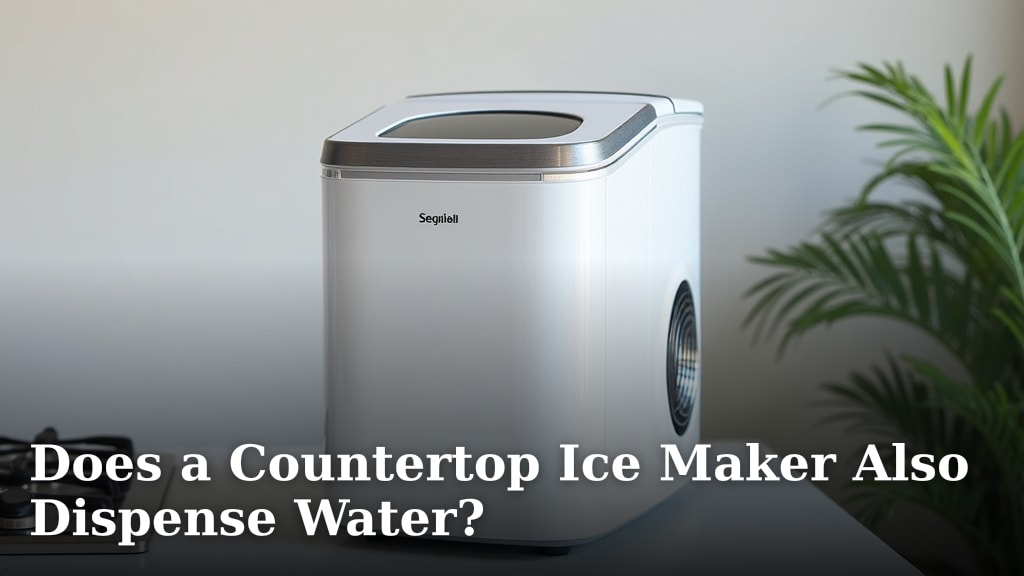 Does a Countertop Ice Maker Also Dispense Water?