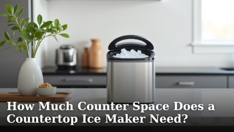 How Much Counter Space Does a Countertop Ice Maker Need?