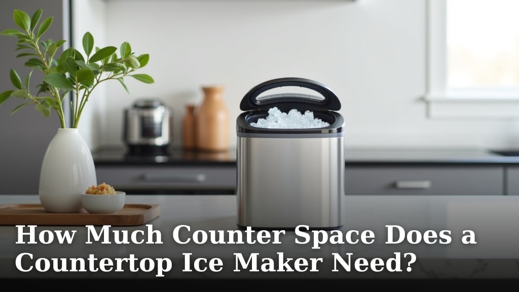 How Much Counter Space Does a Countertop Ice Maker Need?