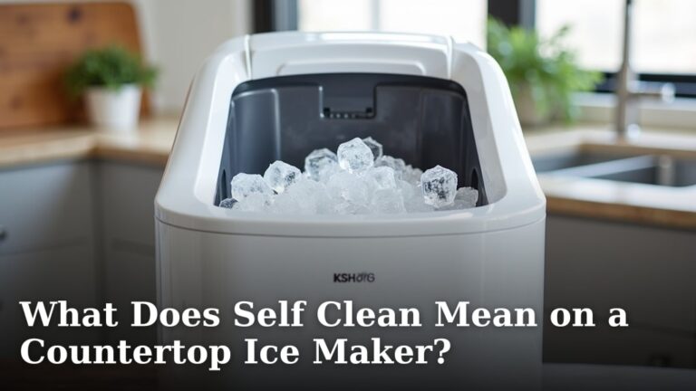 What Does Self Clean Mean on a Countertop Ice Maker?