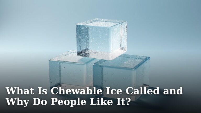 What Is Chewable Ice Called and Why Do People Like It?