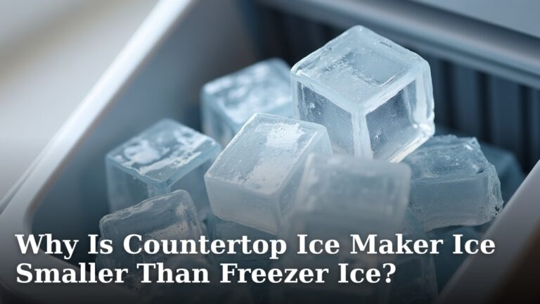 Why Is Countertop Ice Maker Ice Smaller Than Freezer Ice?